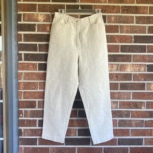Talbots Vintage 90s Irish Linen High Rise Relaxed Leg Pants size 6